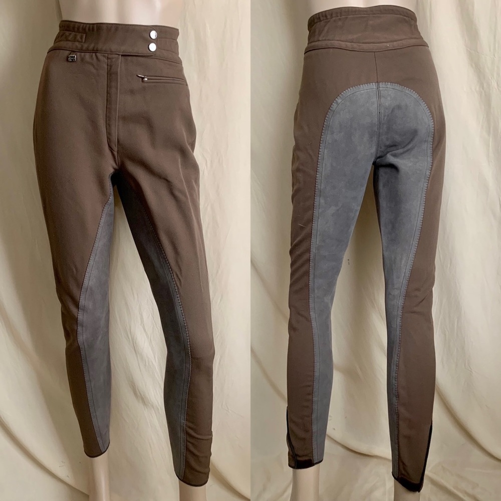 Vintage German suede panel jodhpur riding pants